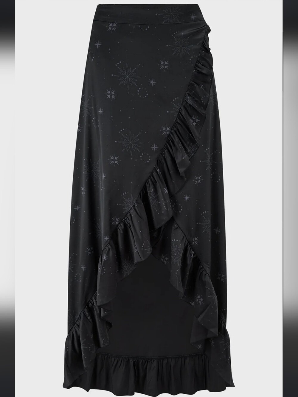 Killstar Black Ruffled Asymmetrical Skirt - Picture 5 of 6